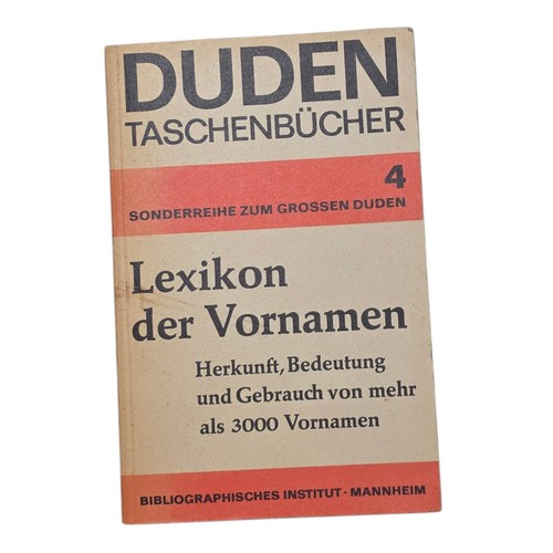 Duden lexikon der vornamen - der,