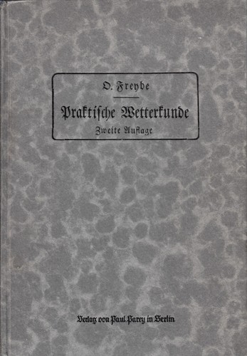Praktische wetterkunde 1922 - wetterkunde,