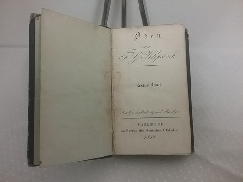 Oden klopstock 1818 im - f.g.,
