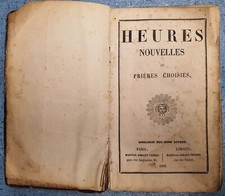 1852 Heures Nouvelles Ou