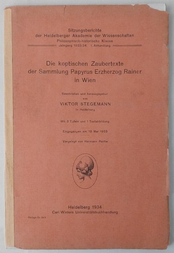 Die koptischen zaubertexte der - zaubertexte,