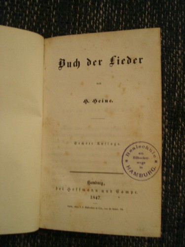 Heinrich heine buch der - buch,
