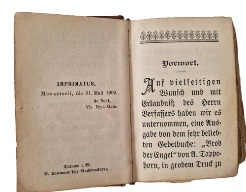 Gebetbuch von 1902 mit - von,