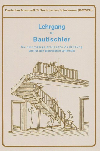 Lehrgang für bautischler - für, //