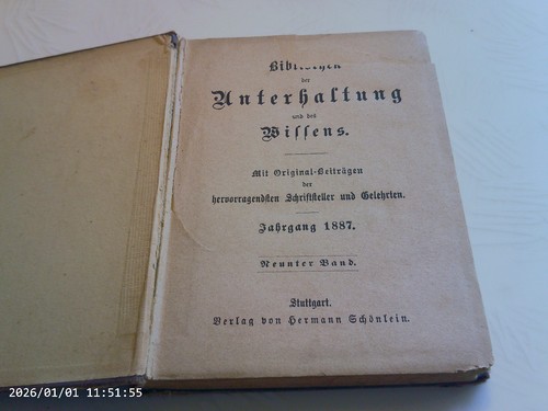 Altes buch von 1887 - altes,