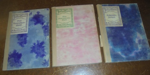 Jules verne antik bücher - 3x,