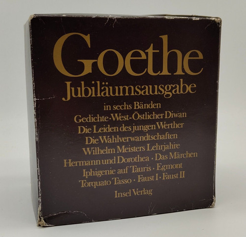 Goethe jubiläumsausgabe 6 - jubiläumsausgabe, in