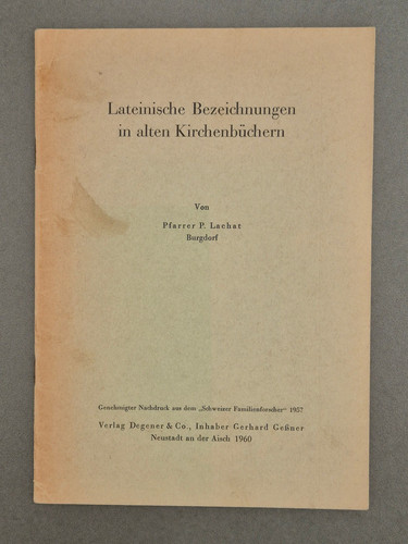 Lateinische bezeichnungen - lateinische, in