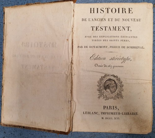 Bible royaumont 1821 - 1821, paris