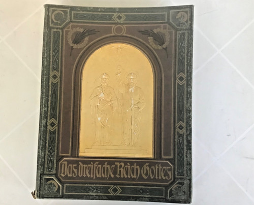 Antikes buch das dreifache - antikes,