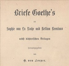 Johann Wolfgang Goethe Briefe
